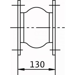 Wilo Kompensator DN 80 - Verzinkt mit Neopren (2017189)