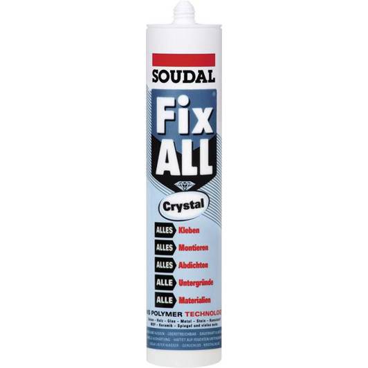 Fix All Crystal Montagekleber - Transparent - 290 ml - MS-Polymer Klebstoff