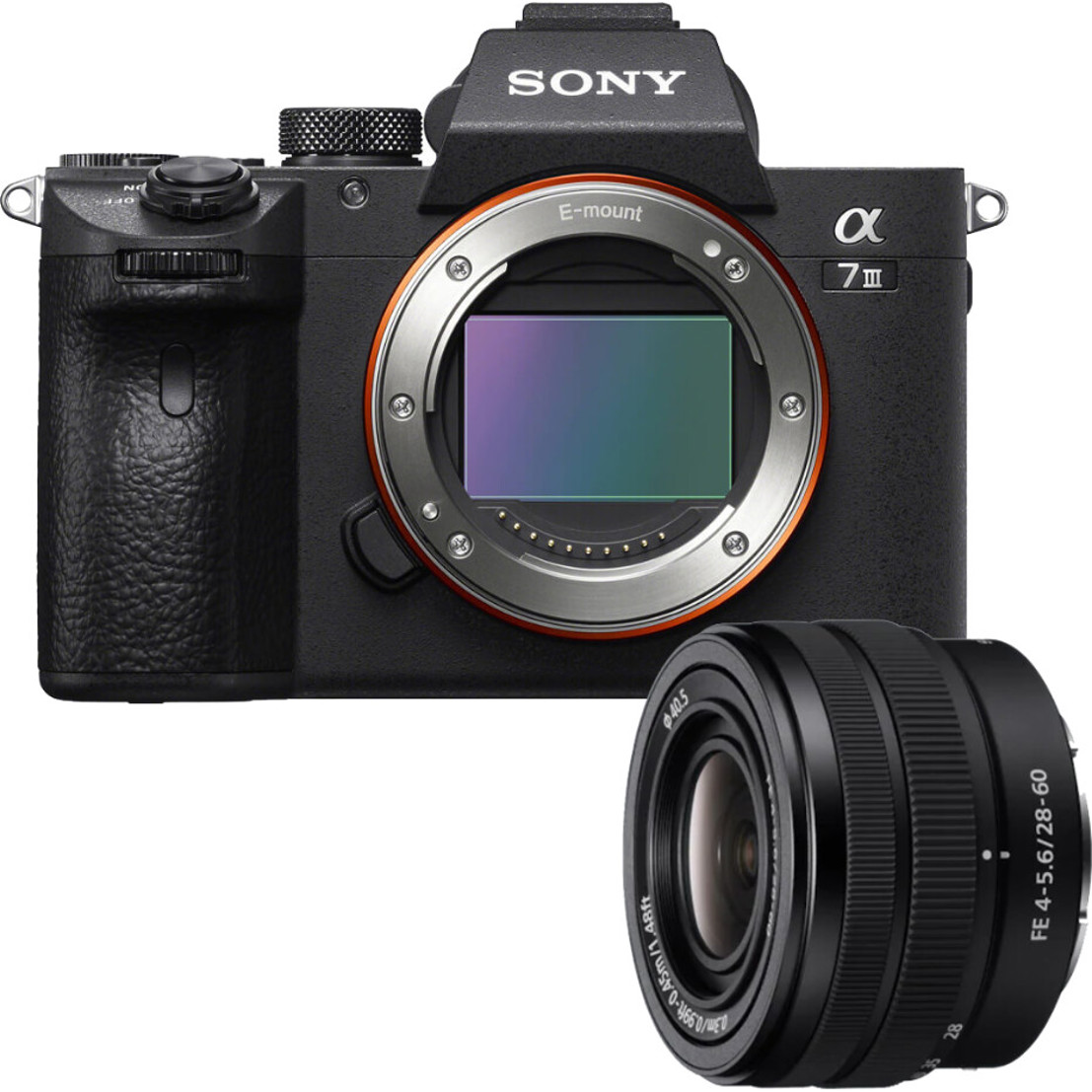 Sony Alpha 7 III Digitalkamera Kit mit 28-60 mm Objektiv